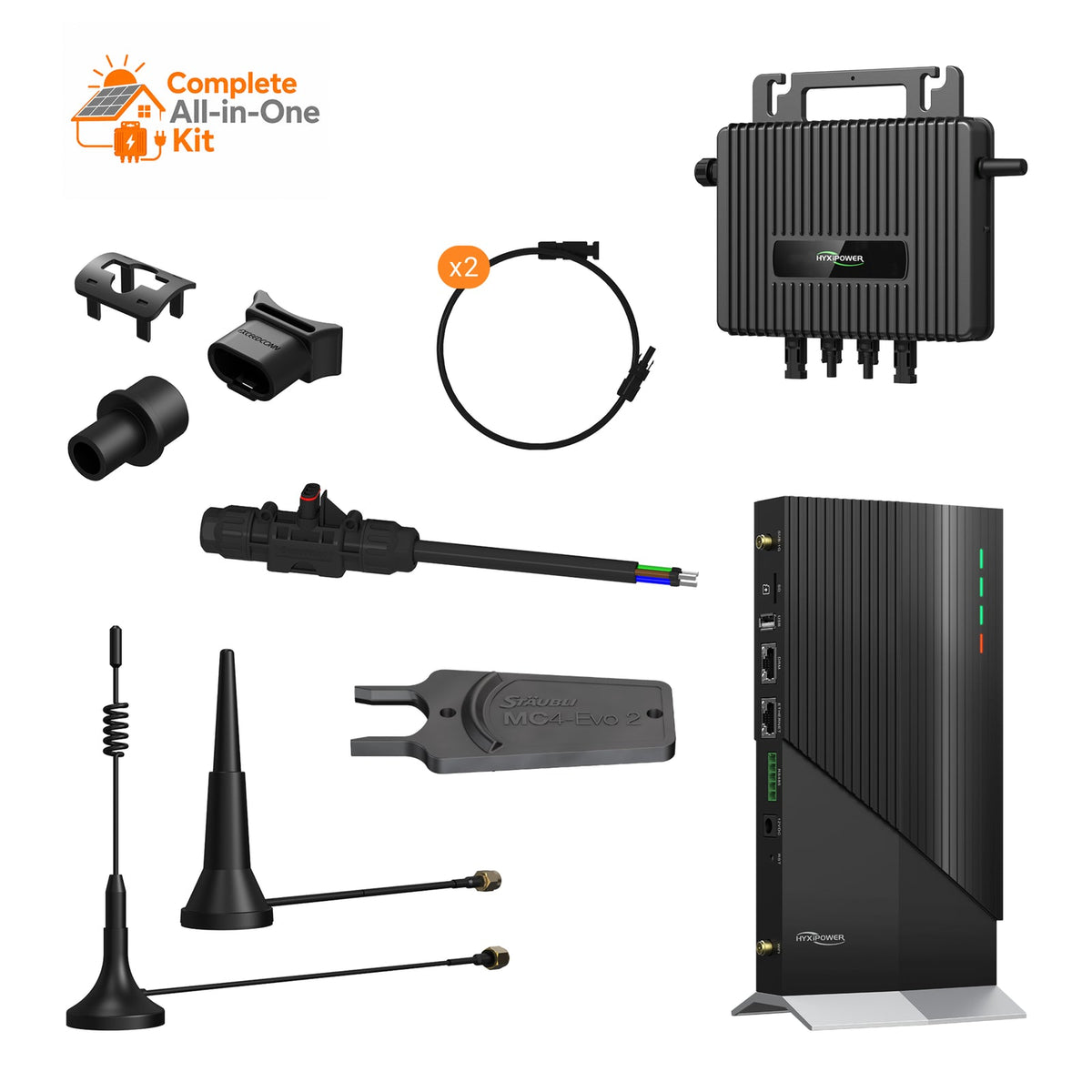 Kit microonduleurs HYXi 2-en-1 pour 2 panneaux solaires