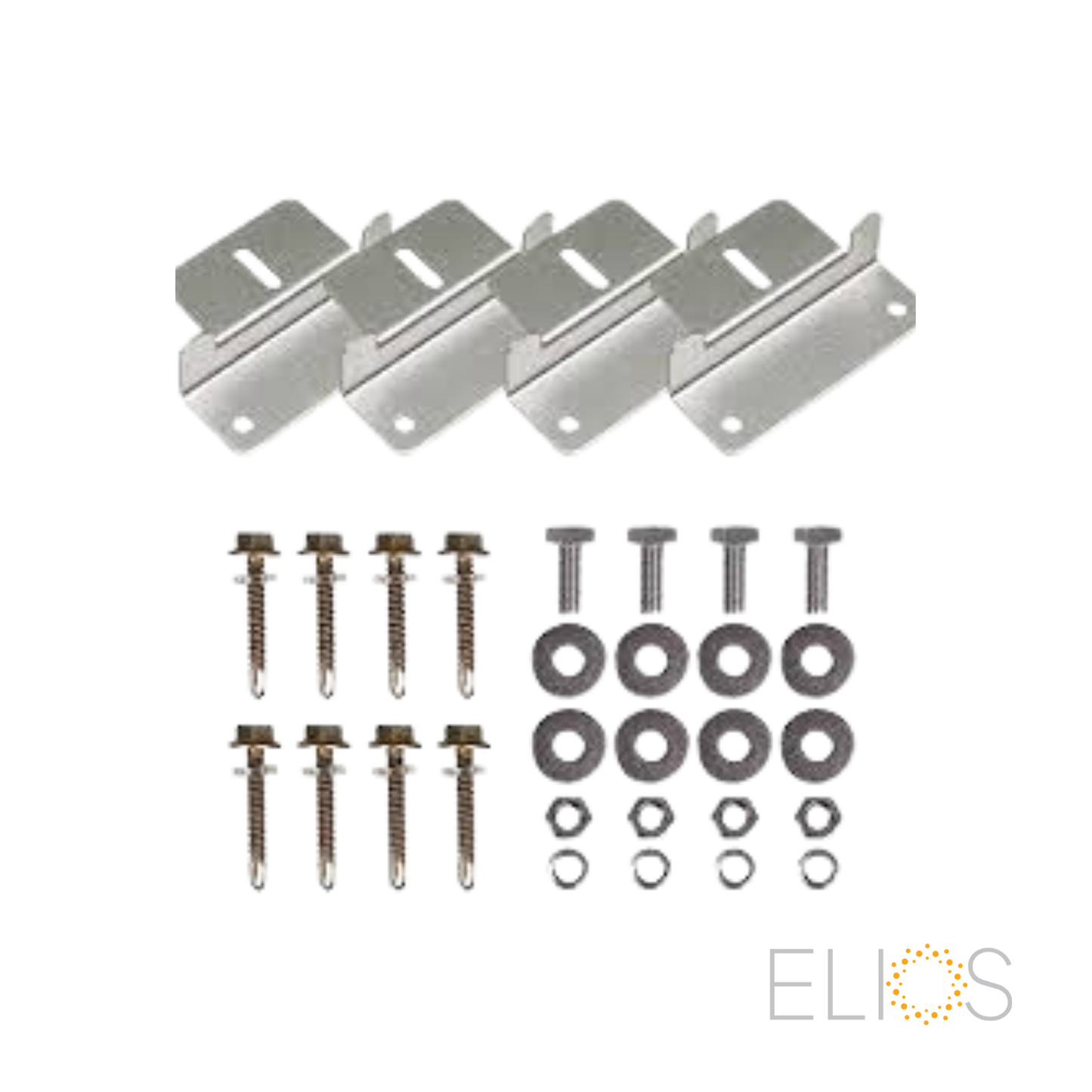 Z-Bracket Elios Solar – Support universel en aluminium, lot de 4