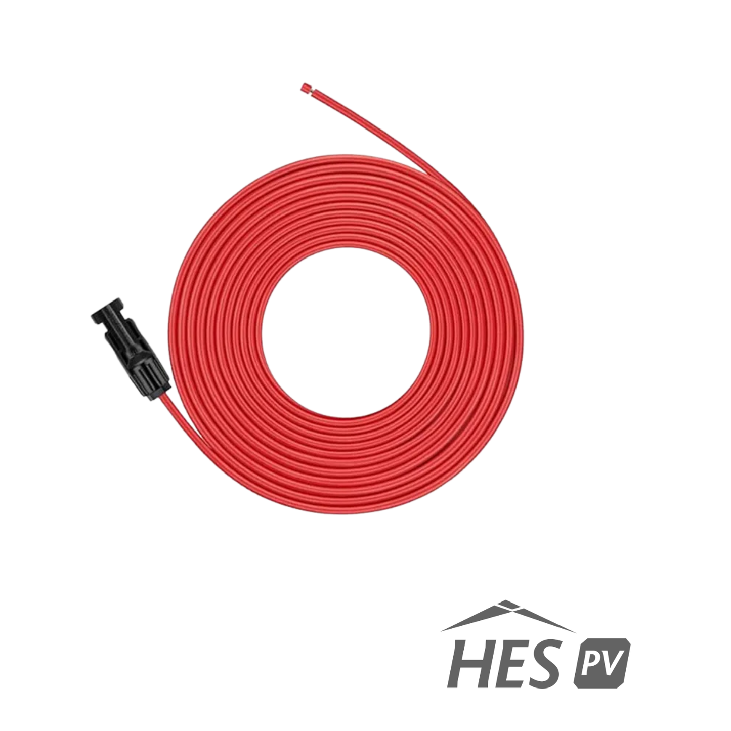 Câble Solaire MC4 Positif 30 ft Rouge – Prêt à Installer