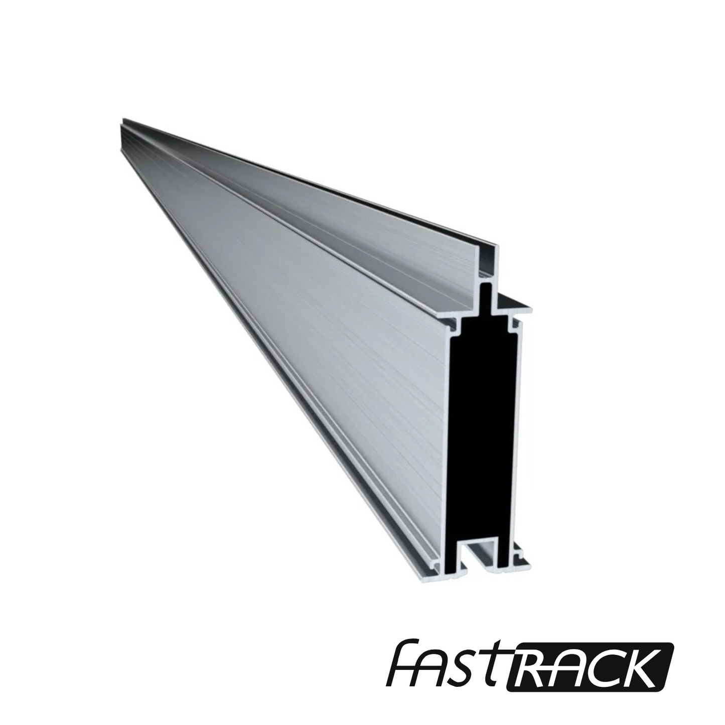 Rail Fast-Rack Elite 120 pouces en aluminium pour installation de panneaux solaires au Québec