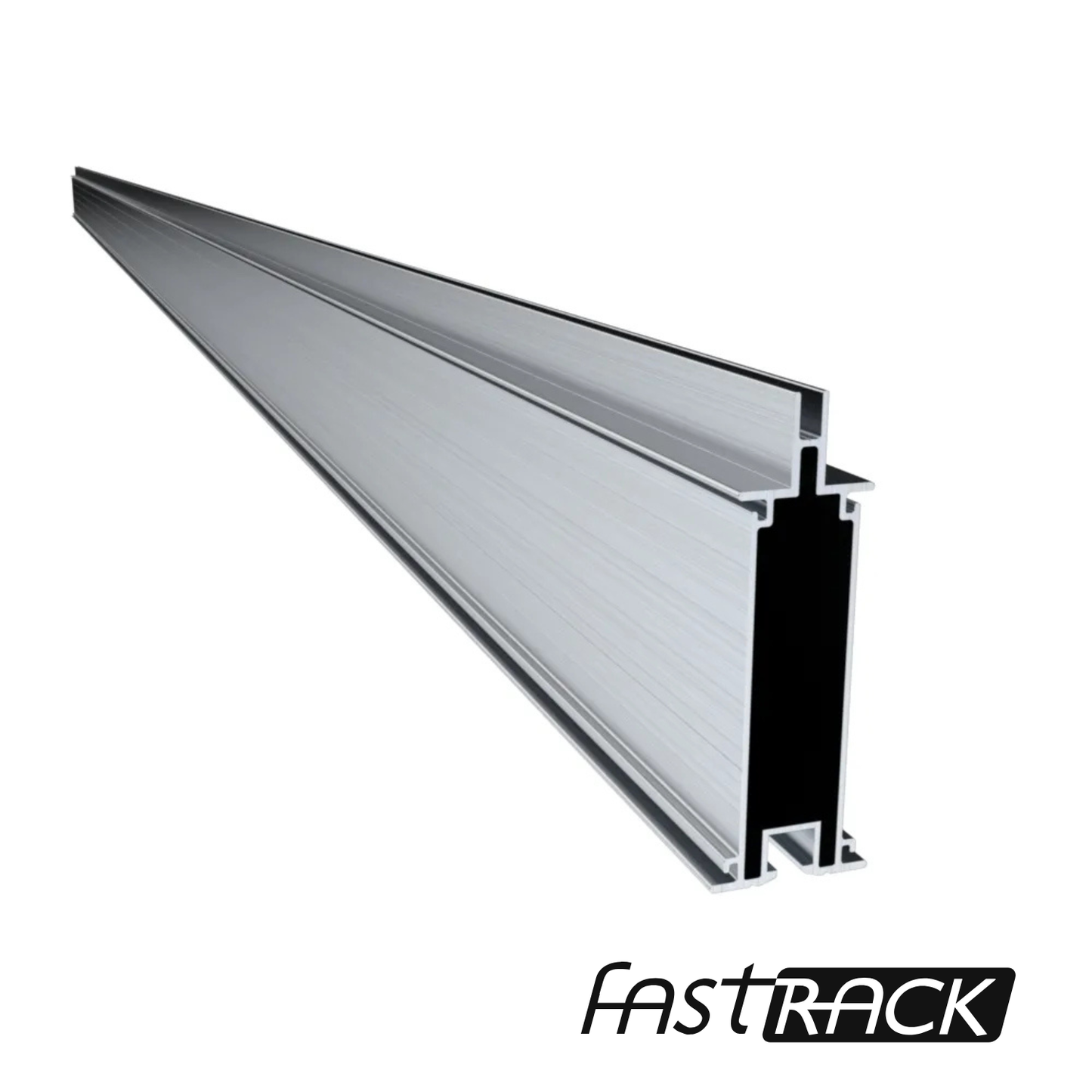 Rail Fast-Rack Elite 170 pouces en aluminium pour installation de panneaux solaires au Québec