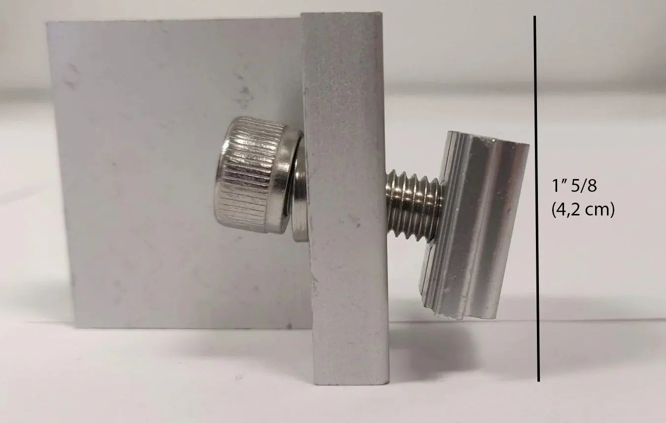 End Clamp Elios Solar 35 mm – Aluminium anodisé pour rail Elios Boutique Solaire Québec