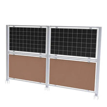 Elios AgriVoltaic Solar Fence – Support vertical durable en aluminium pour 4 panneaux (modèle TP-VAS-4, 5 ans de garantie) Boutique Solaire Québec