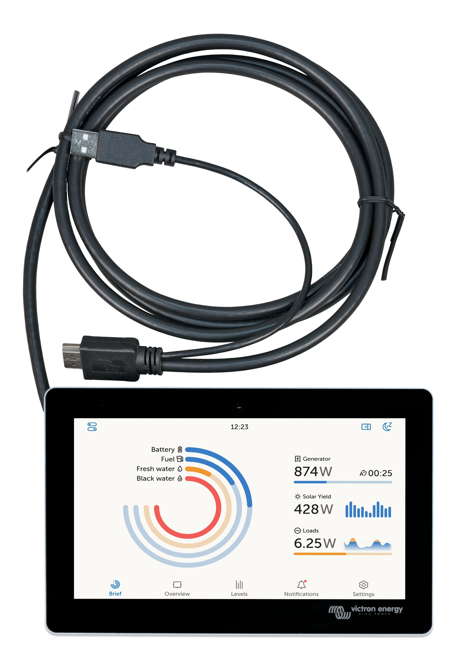 Victron GX Touch 70 | Écran tactile 7″ top-mount pour Cerbo GX – Monitoring intelligent Boutique Solaire Québec