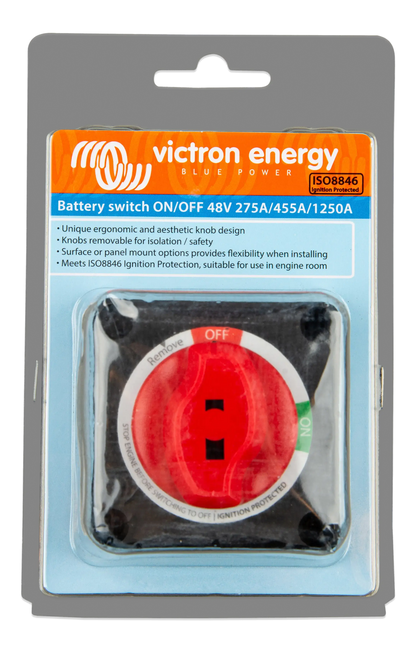 Victron Battery Switch ON/OFF 275 A | Interrupteur batterie robuste Victron Energy Boutique Solaire Québec