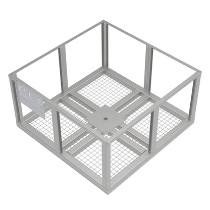 Elios Basket 4 Panel Post – Base en acier remplissable pour poteau Arbora P4 (1,5 m, 121 kg) Boutique Solaire Québec