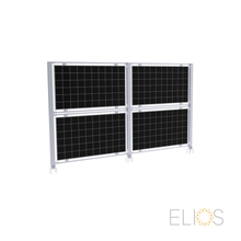 Elios AgriVoltaic Solar Fence – Support vertical durable en aluminium pour 4 panneaux (modèle TP-VAS-4, 5 ans de garantie)