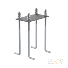 Elios Foundation Bolt Pack – Kit d’ancrage pour Terra G10 (M16×400 mm, plaque acier, 4 ,8 kg)
