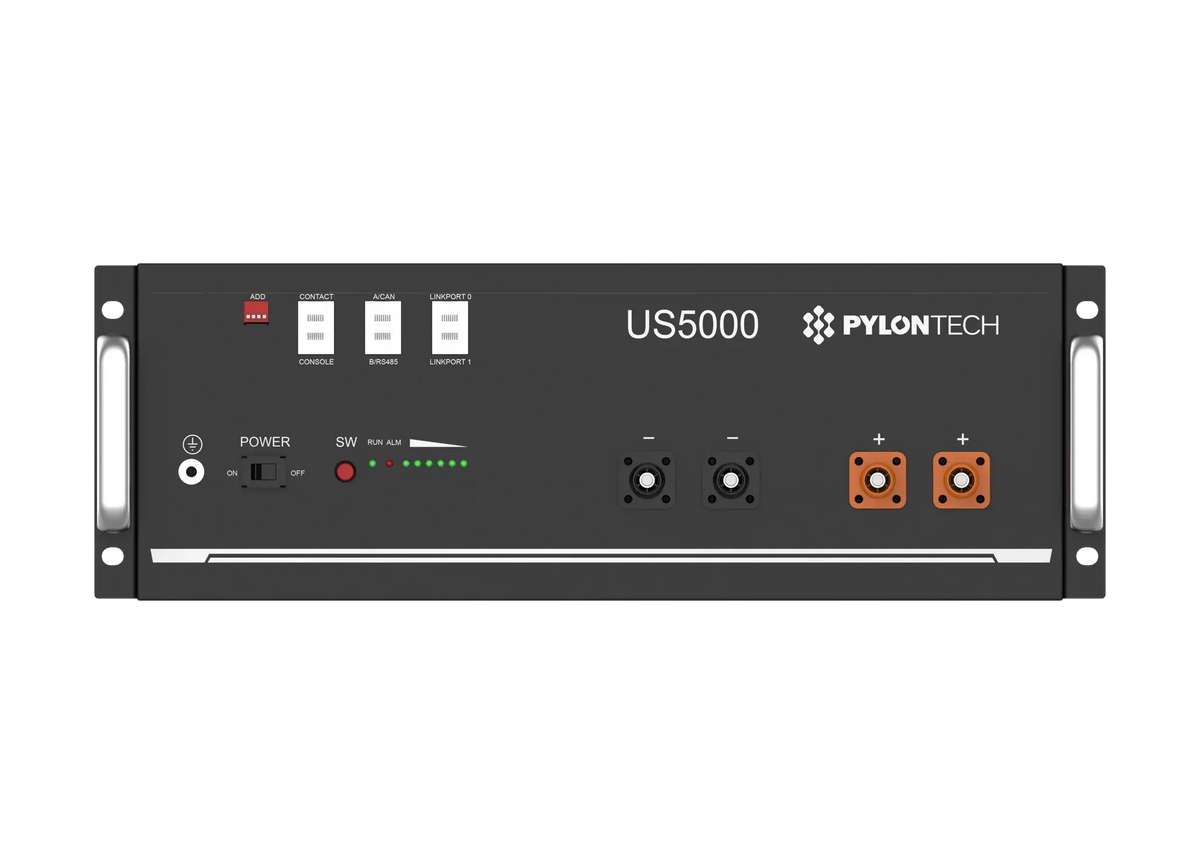 Dual Rack Pylon Pylontech US5000 48 V – 4.8 kWh LiFePO₄ (Rack 19″, 6000 cycles ...