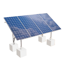 Elios Terra G4 – Système de montage au sol pour 4 panneaux 60/72 cellules (acier galvanisé + rails aluminium, 35°, garantie 5 ans) Elios