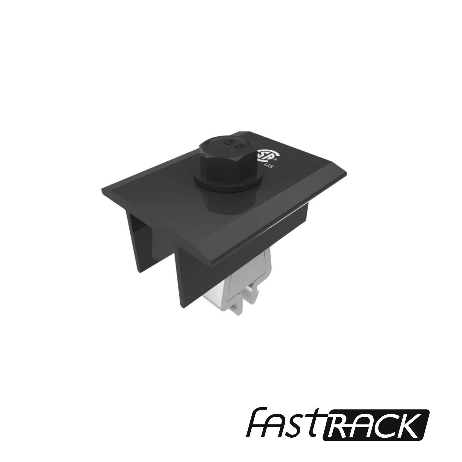 Pince centrale Click Lock Fast-Rack 30-40mm noire pour fixation de panneaux solaires au Québec