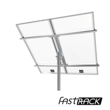 Support Fast-Rack TPM2 pour installation solaire au sol de 2 panneaux au Québec