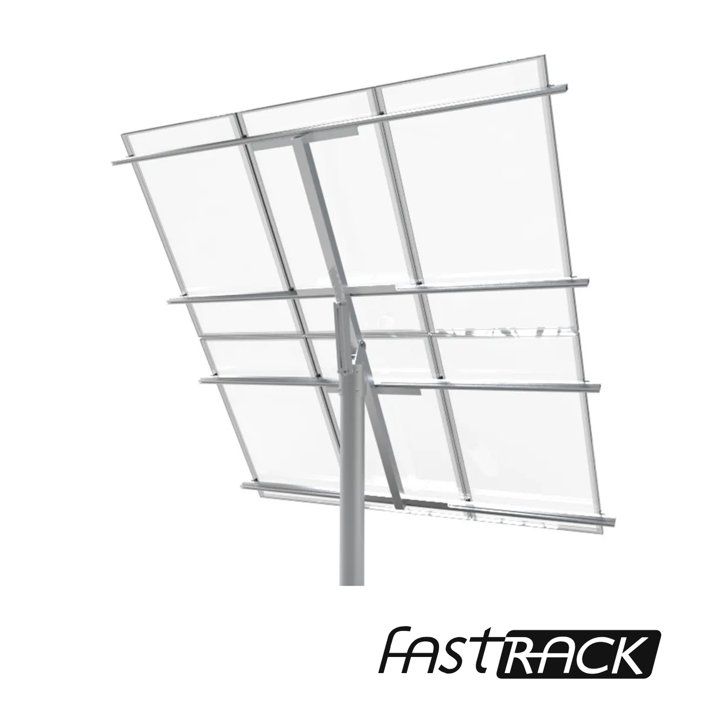 Support Fast-Rack TPM6 pour installation solaire au sol de 6 panneaux au Québec