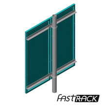 Support poteau vertical Fast-Rack VPM2-26 pour installation solaire au Québec